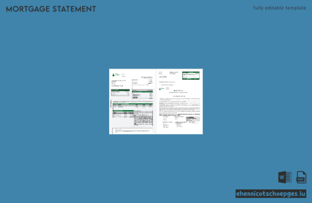 Südsudan: Hypothekenabrechnung der Eden Commercial Bank in Word- und PDF-Formaten (Beispiel 1-2)